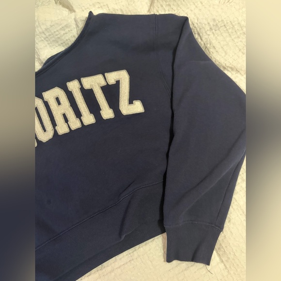 Wild Fable ST. MORITZ Woman’s XS; Off The Shoulder, Cropped Sweatshirt. - Picture 4 of 7